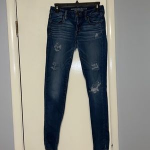 American Eagle ripped jeggings